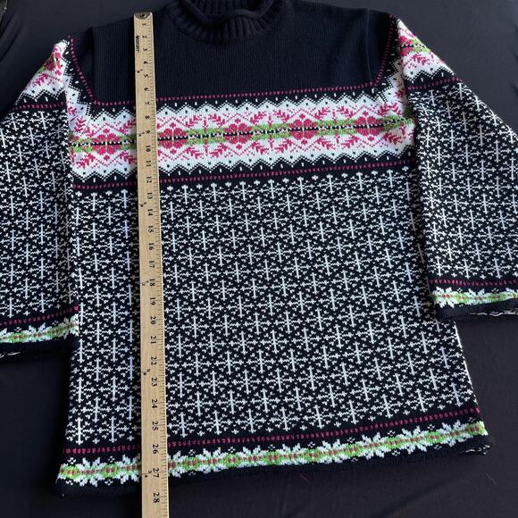 Vintage Norton Studio Sweater Womens Small Fair Isle Acrylic Pullover 90s - Picture 7 of 7